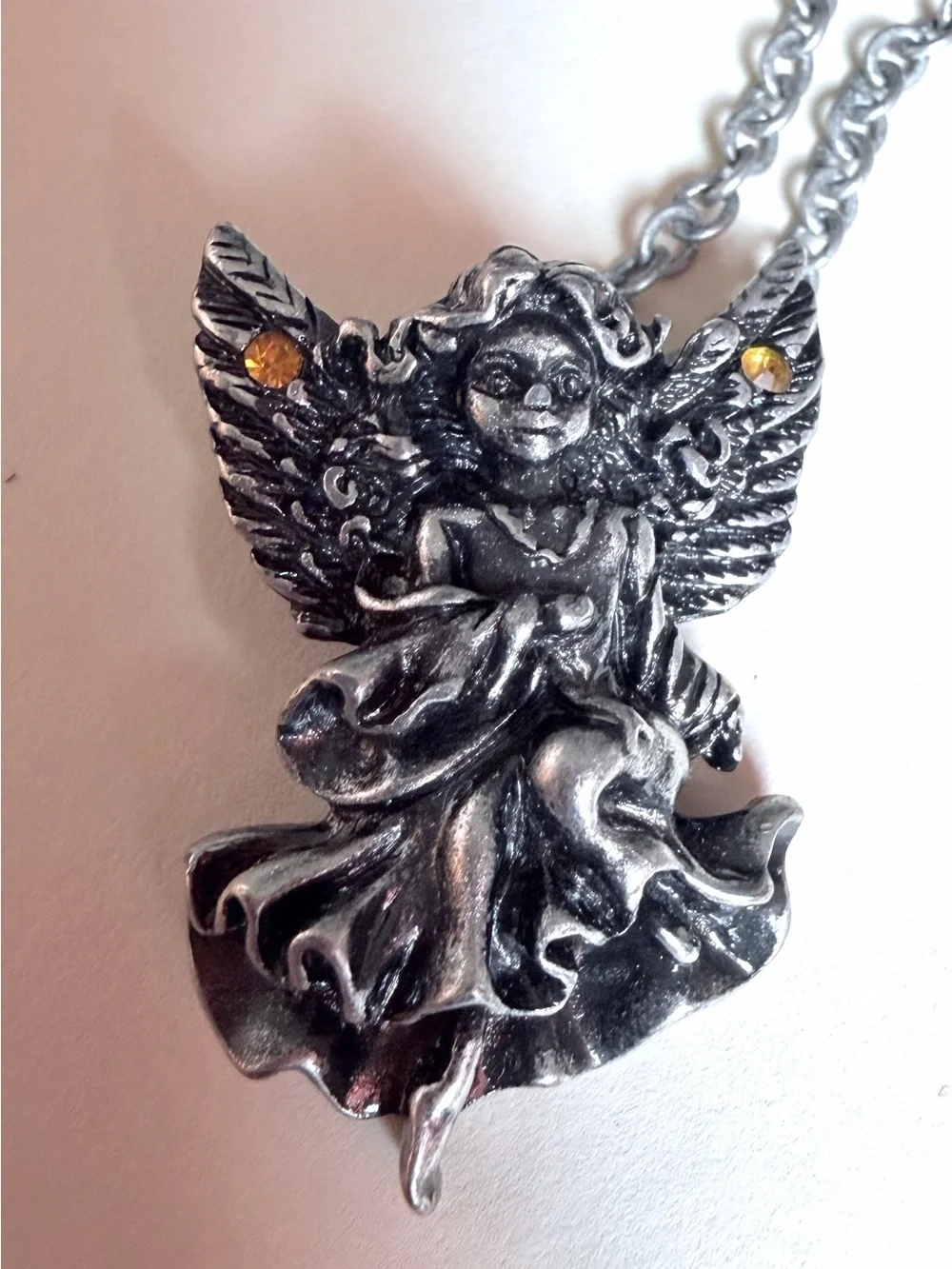 NWT Silver Angel Pendant Necklace